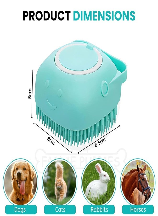 PET FUN PET FUN 4‑in‑1 Pet Grooming Set - Bath Brush Steam 3-in-1 Water Brush + Silicone Bath & Massage Tool + Adjustable Rubber Bath Scrubber + Ergonomic Nail Clippers - Suitable for Dogs & Cats - Image 5